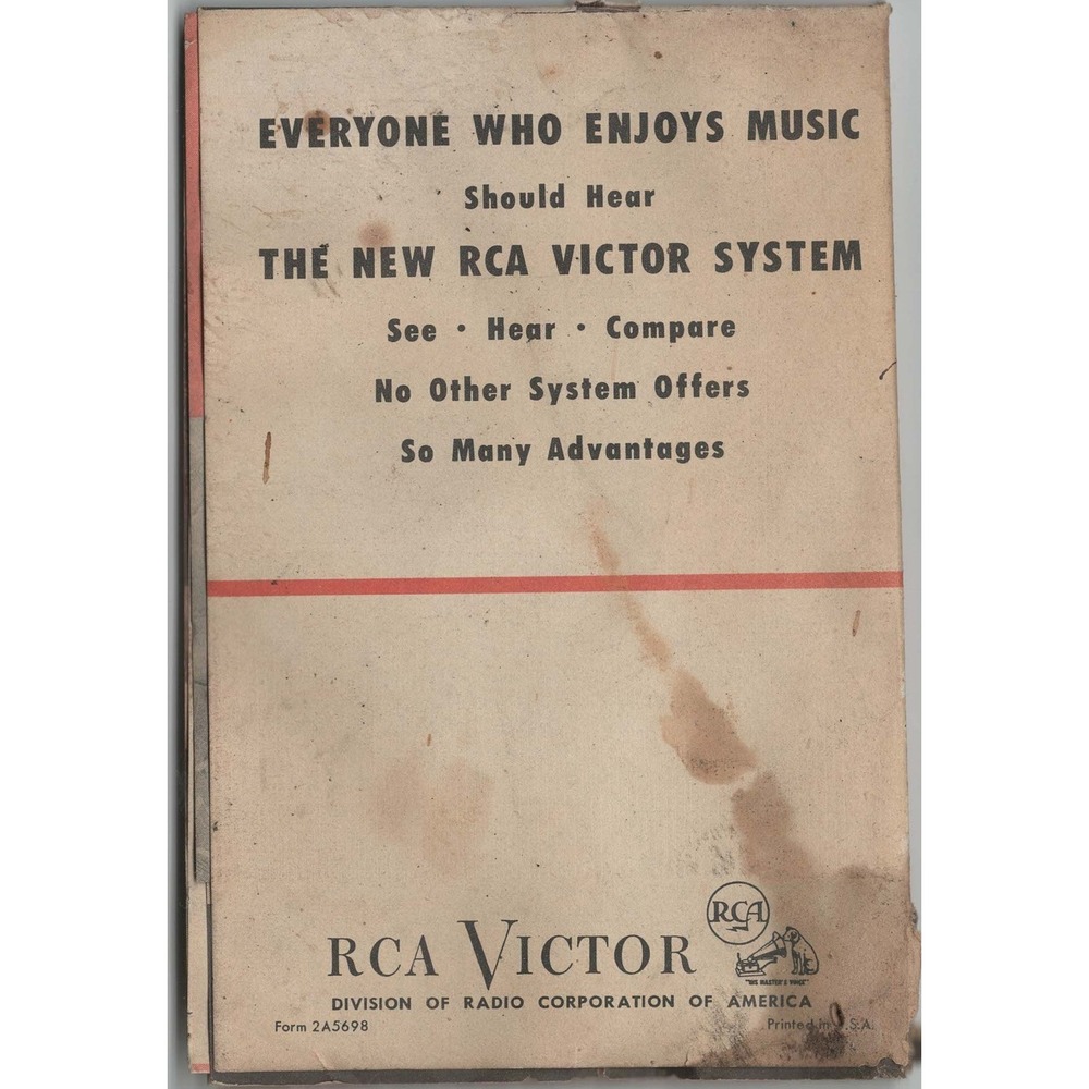 Vintage RCA Victor 45 RPM System Promotional Brochure Catalog Circa 1949 - Picture 2 of 6